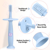 BPA Free Silicone Teething Toy for Baby (Blue)